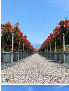 Lagerstroemia indica – Indischer Flieder  – 150 cm – Rote Blüten
